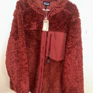 Patagonia Plush Red Sherpa Jacket